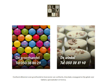 Tablet Screenshot of confiserieblomme.be